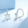 Cercei din argint Big Square Crystal picture - 4