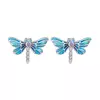 Cercei din argint Blue Shine Dragonfly picture - 1