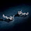 Cercei din argint Butterfly Trio picture - 5