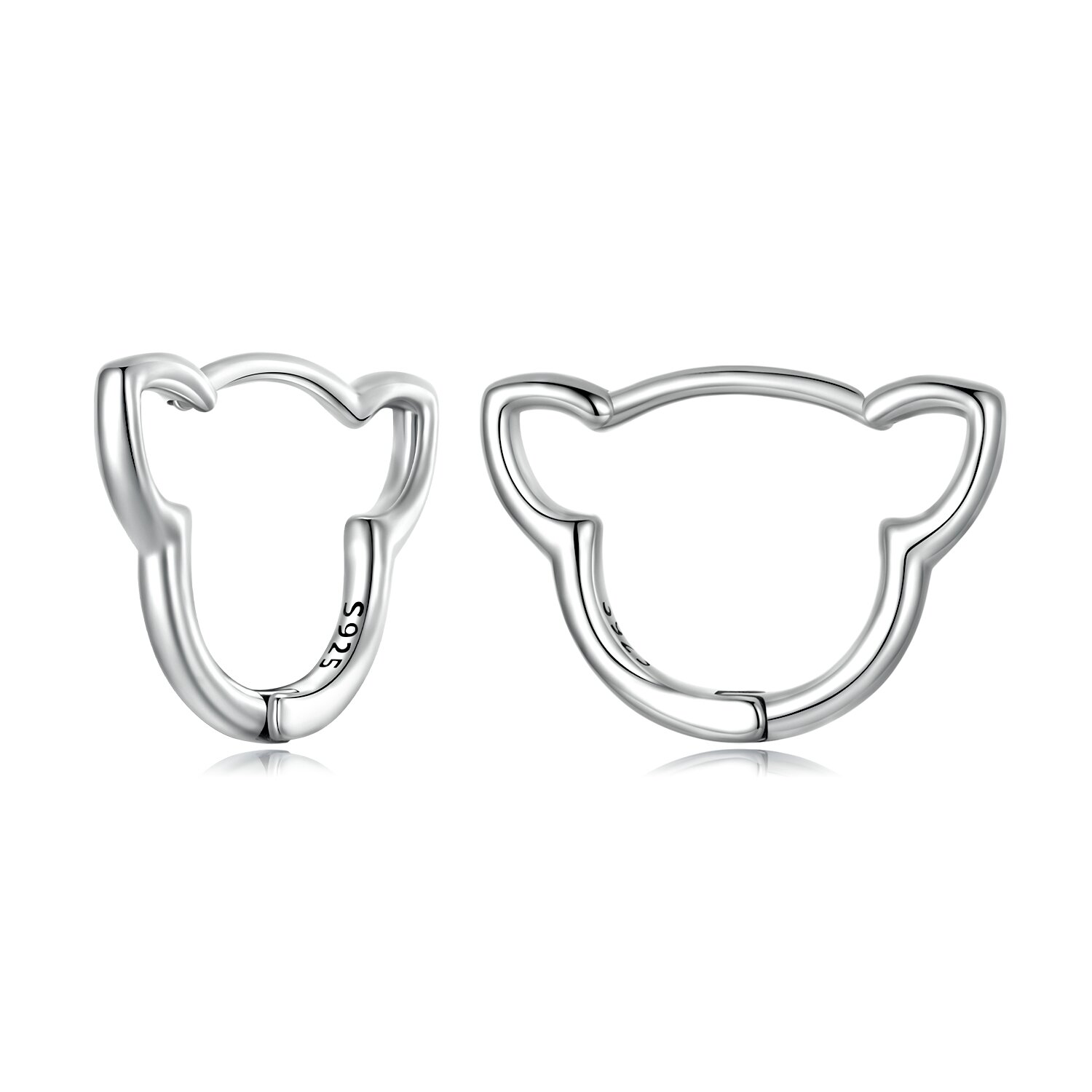 Cercei din argint cat frame
