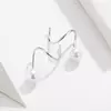 Cercei din argint Circle Pearl Earrings picture - 3