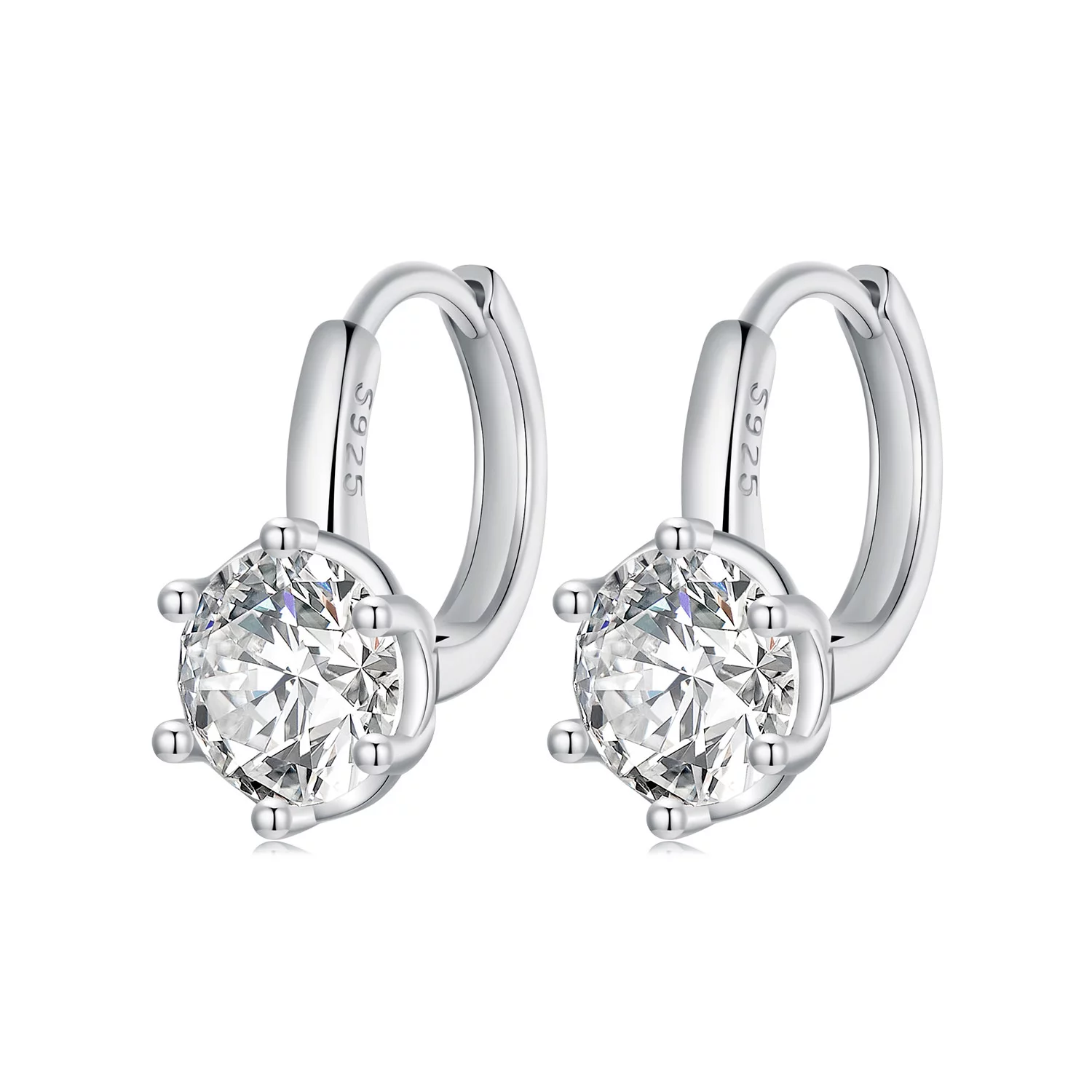 Cercei din argint Classic Crystal