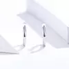 Cercei din argint Classic Small Hoops silver picture - 3
