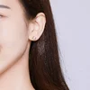 Cercei din argint Clear Cats Studs picture - 6