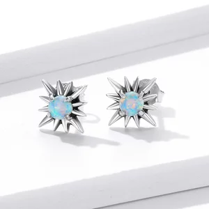 Cercei din argint Color Crystal Stars