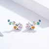 Cercei din argint Colored Dots picture - 5