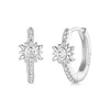Cercei din argint Crystal Sun Hoops picture - 1
