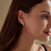 Cercei din argint Crystal Sun Hoops picture - 6