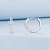 Cercei din argint Crystal Sun Hoops picture - 4