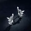 Cercei din argint Crystaline Butterflies picture - 5