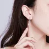 Cercei din argint Crystals Cats Hoops