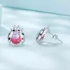 Cercei din argint Crystals Ladybug picture - 5