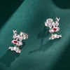 Cercei din argint Cute Reindeer picture - 5