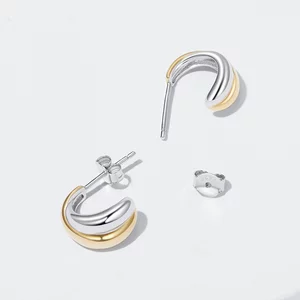 Cercei din argint Double Elegance