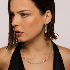 Cercei din argint Double Link