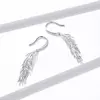 Cercei din argint Drop Feathers picture - 5