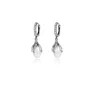 Cercei din argint Dropping Pearls Hoops