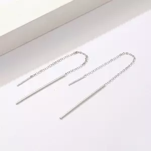 Cercei din argint Elegant Line Drop