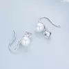 Cercei din argint Elegant Pearls Shine Crystals picture - 3