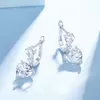 Cercei din argint Glamour Crystal Heart picture - 5
