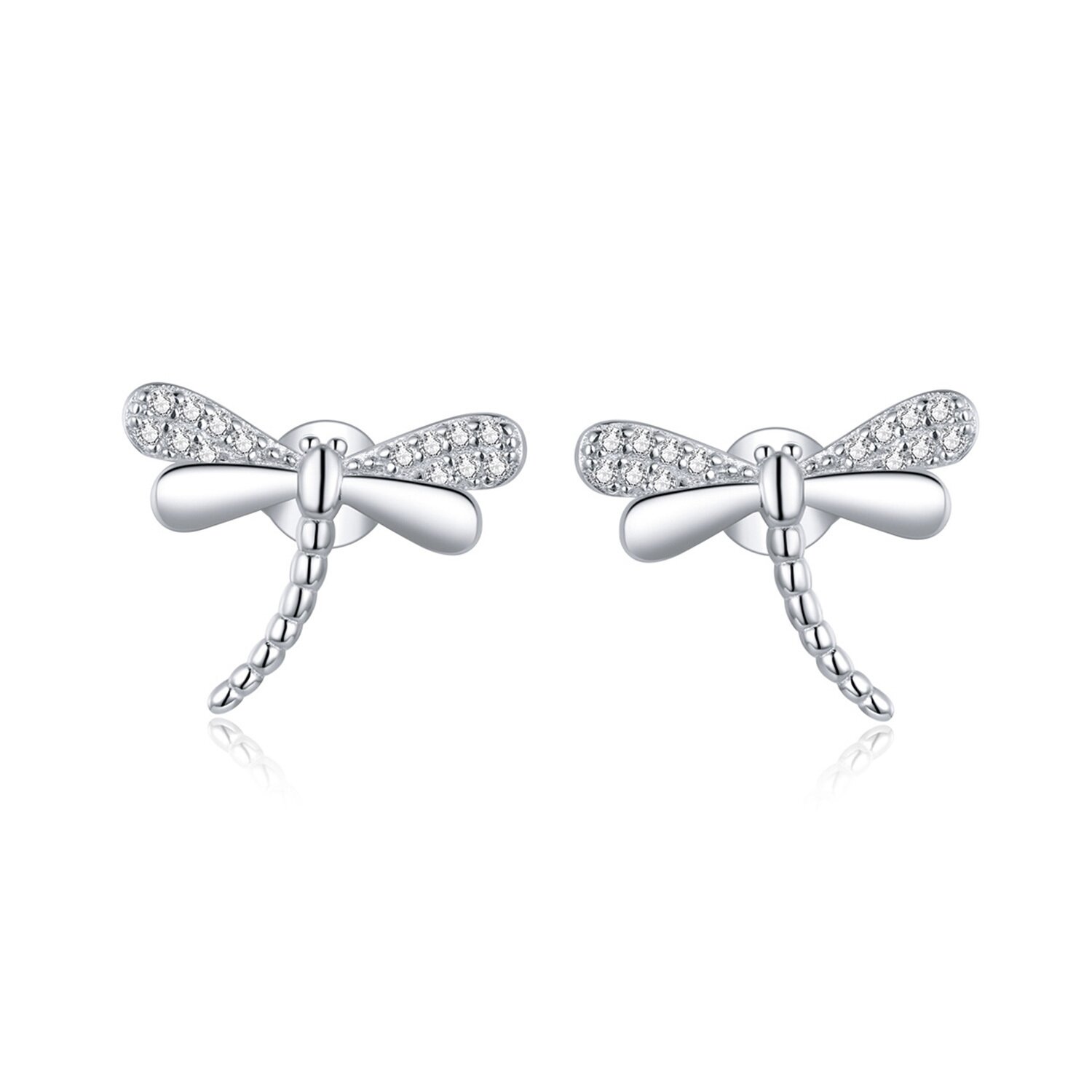 Cercei din argint Glamour Dragonflies argint