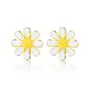 Cercei din argint Golden Daisy picture - 1