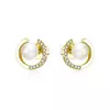 Cercei din argint Golden Diamonds Pearls picture - 1