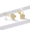 Cercei din argint Golden Pearl Tail picture - 3