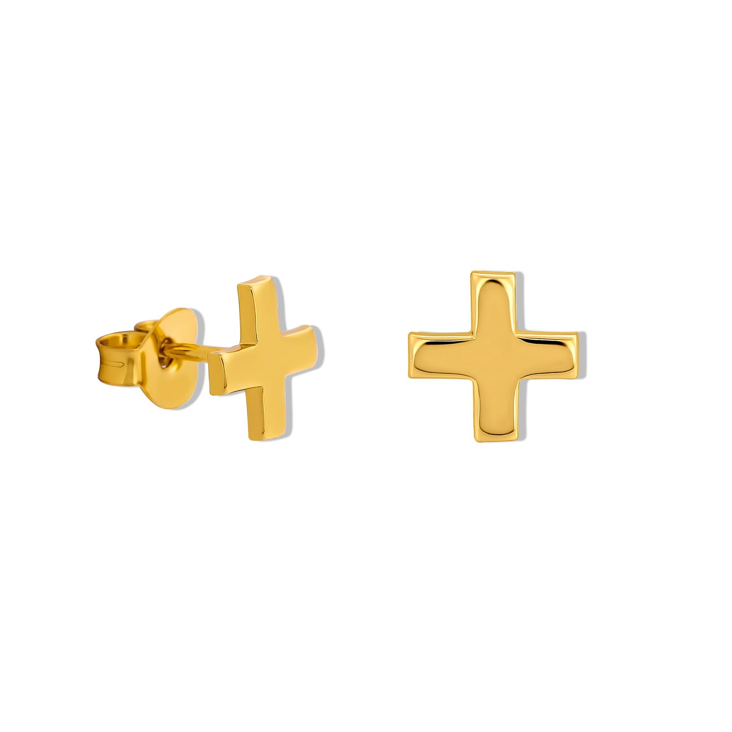 EdenBoutique Cercei din argint Golden X Spot