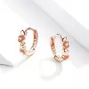 Cercei din argint Heart to Heart Rose Gold picture - 3