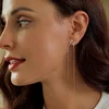 Cercei din argint Irregular Heart picture - 6