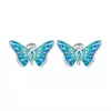 Cercei din argint Light Blue Butterflies picture - 1