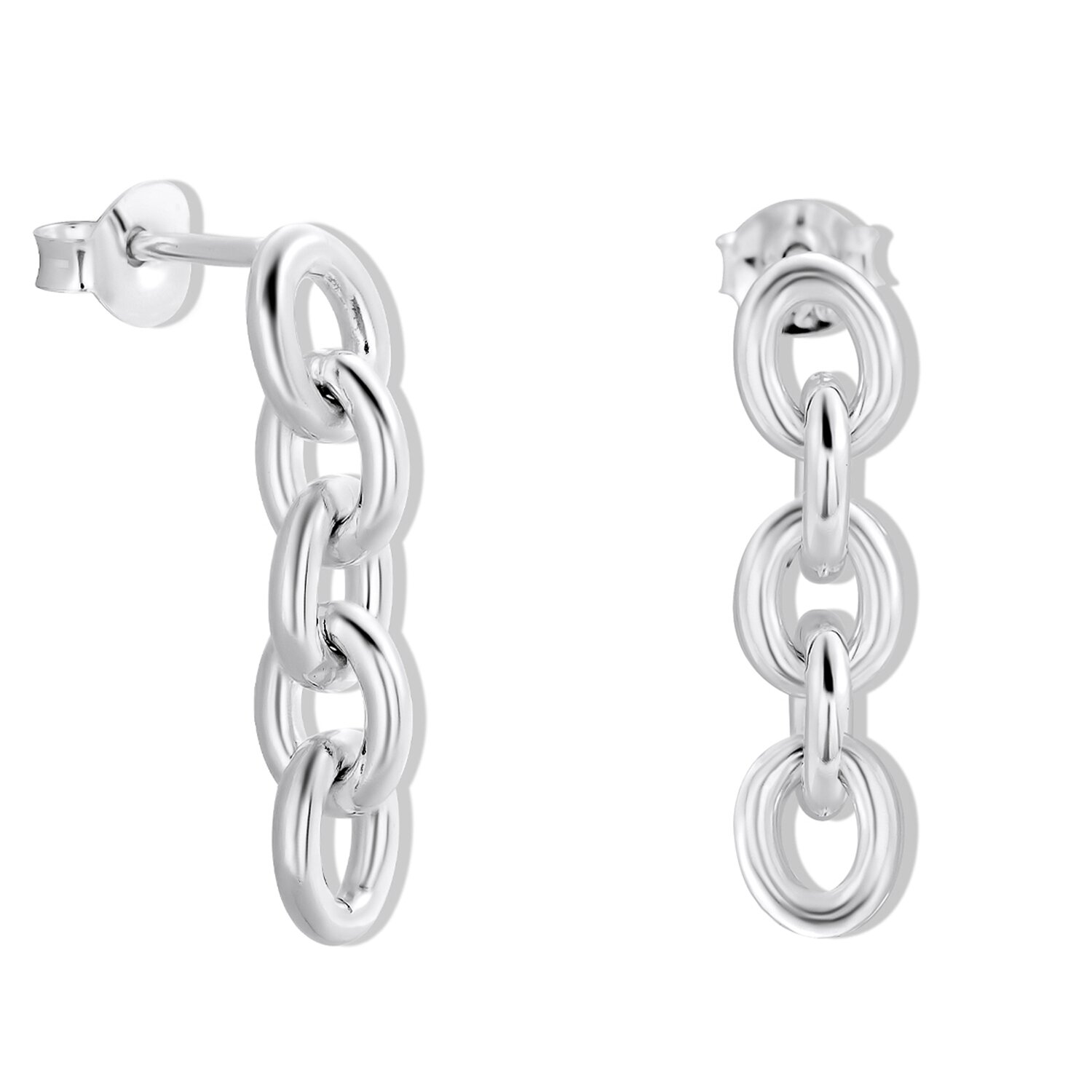 EdenBoutique Cercei din argint Link Chain