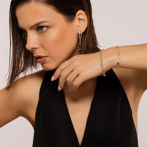 Cercei din argint Links Trio