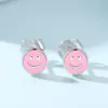 Cercei din argint Little Pink Smile