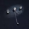 Cercei din argint Little Star & Moon Chain picture - 5