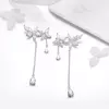 Cercei din argint Long Fashion Crystals picture - 2