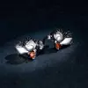 Cercei din argint Loving Penguins