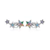 Cercei din argint Multicolored Stars