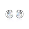 Cercei din argint Opal Moon and Stars silver picture - 1