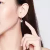 Cercei din argint Pink Butterflies Hoops picture - 5