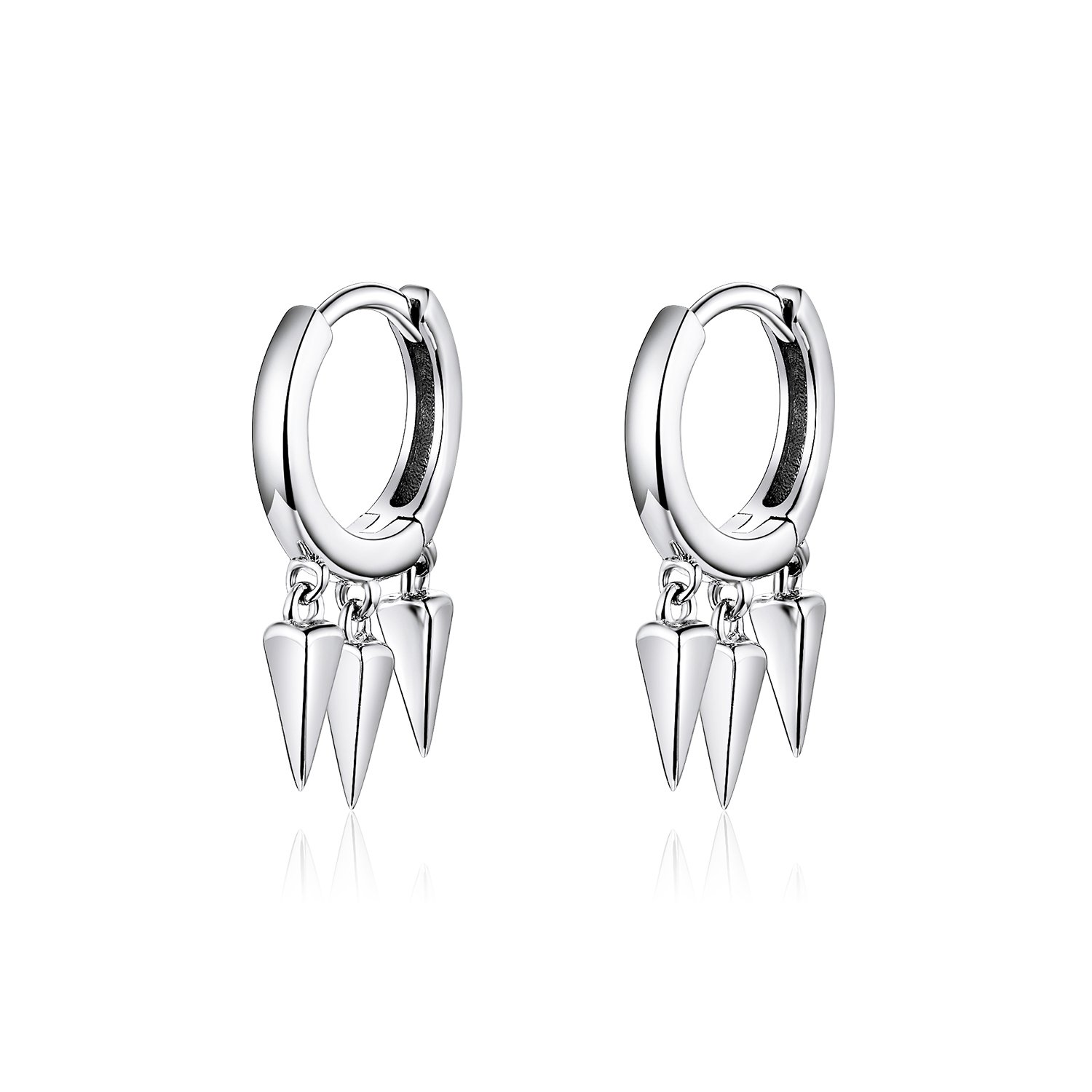 Cercei din argint Punk Hoops