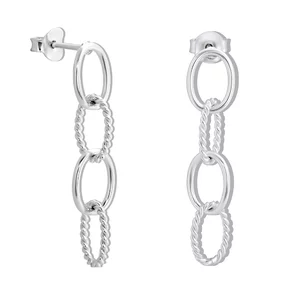 Cercei din argint Push Back Link