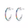 Cercei din argint Rainbow Hoops picture - 1