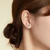 Cercei din argint Rainbow Stones Ear Clip