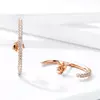 Cercei din argint Rose Gold Big Studs picture - 4