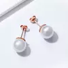 Cercei din argint Rose Gold Dream Pearls picture - 3