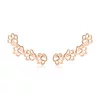 Cercei din argint Rose Gold Paws Four picture - 1
