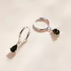 Cercei din argint Silver Black Tear picture - 3