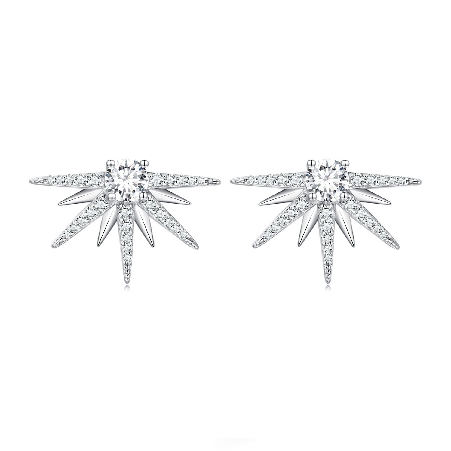 Cercei din argint silver fireworks